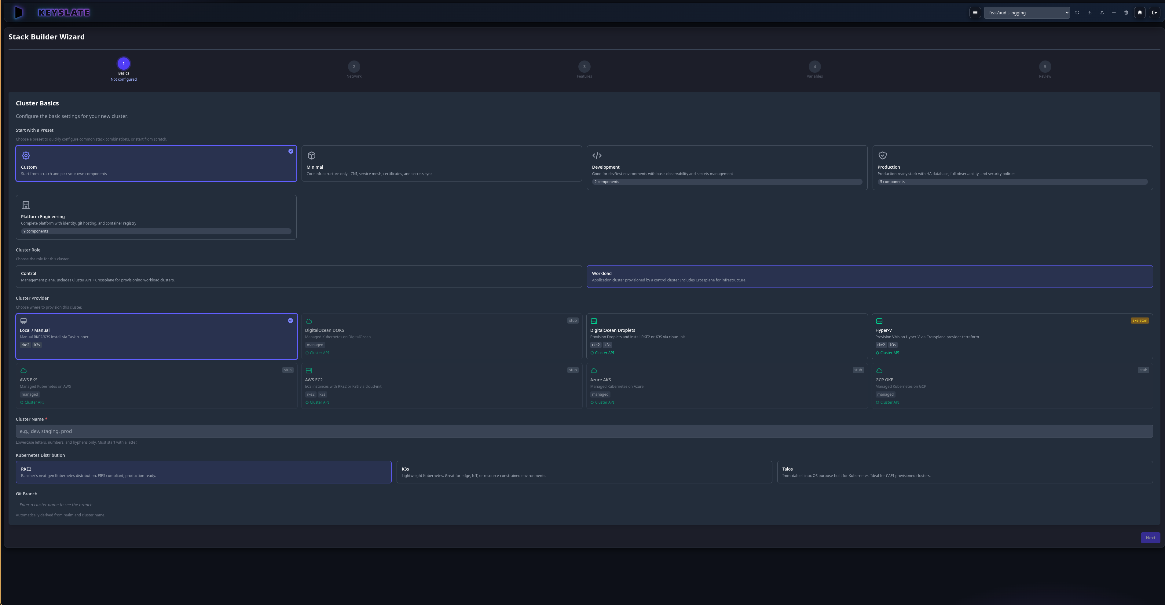 Stack Builder Wizard